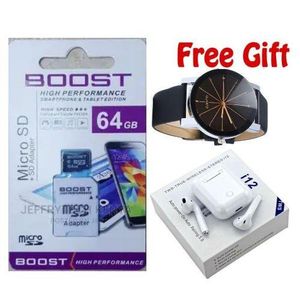 64GB Memory Card For CCTV, Samsung Smartphone & Laptops + Free Earbuds i12TWS & Watch