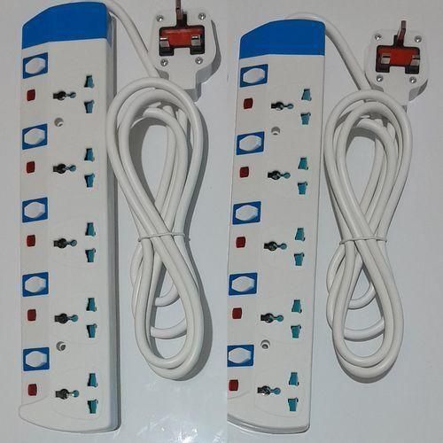 Power King 2 pieces of 5 Way extention // Power Extension Cable // 5 Way Extension Cable, 13A, Long Cable