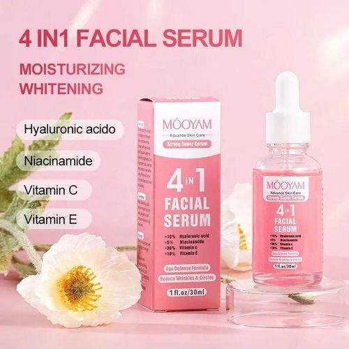MOOYAM Vitamin C, Hyaluronic Acid, Niacinamide Vitamin E Super Serum 30ml