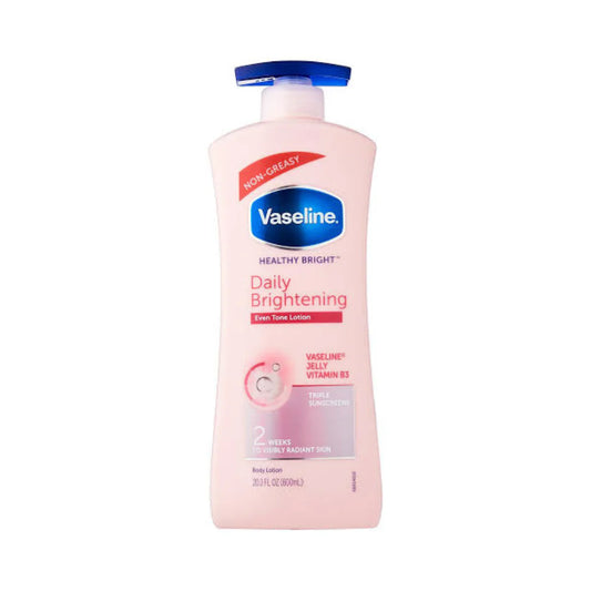 Vaseline Healthy Daily Brightening Even Tone Body Lotion Pink 400ML