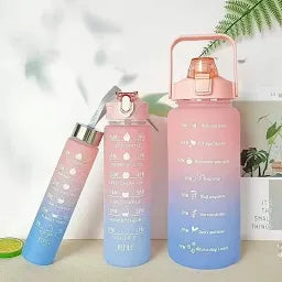 3pcs Motivational Water Bottle