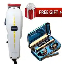 Geemy Professional Hair/Shaving Trimmer Original Machine - Kinyozi + Free Earbuds