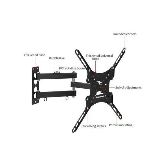 Home Design ROTATING 14"-55" TILT MOVING WALL MOUNT BRACKET