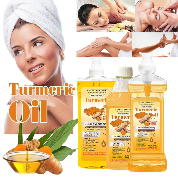 Turmeric Remove Dark Spots Essential Oil for Women Moroccan Ginger Anti Wrinkle Serum Men Whitening Moisturizing Skin Care